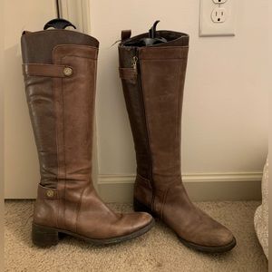 Leather riding boots